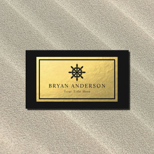 Fraktas Wheel - Faux Gold Foil-Affärskortet Visitkort
