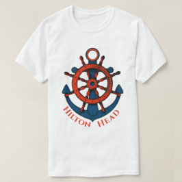Fraktas Wheel och Anchor Hilton Head Island, SC T Shirt