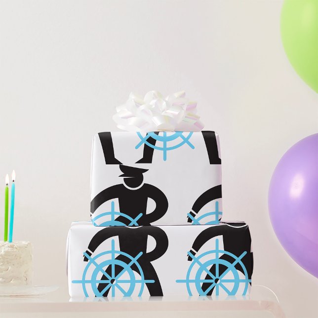 Fraktasens kapten vid Helm Presentpapper (Skapare uppladdad)