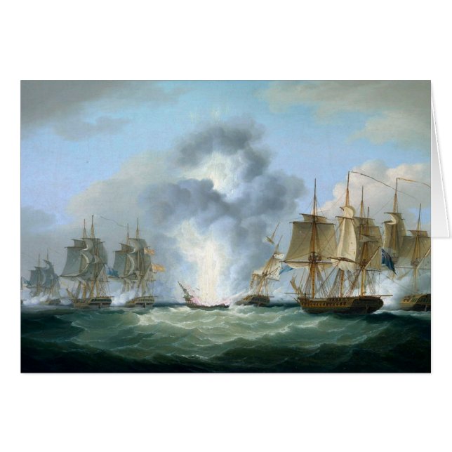 Fraktaser 1804 för spanska skatter hälsningskort (Framsidan Horizontal)