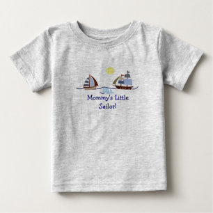 Fraktaser Ahoy Nautical Baby överst T Shirt