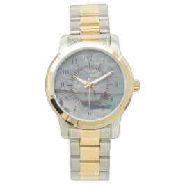 Fraktaser Boat Beach Claude Monet Nature Peace Des Armbandsur