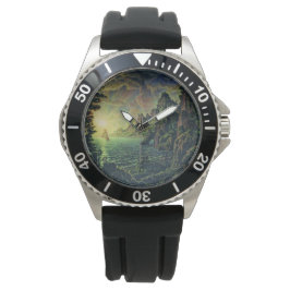 Fraktaser: Evening Sol (av Konstantin Bogaevsky) Armbandsur