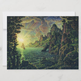 Fraktaser: Evening Sol (av Konstantin Bogaevsky) Kort