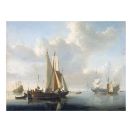 Fraktaser före Kusten, Willem van de Velde (II), Fototryck