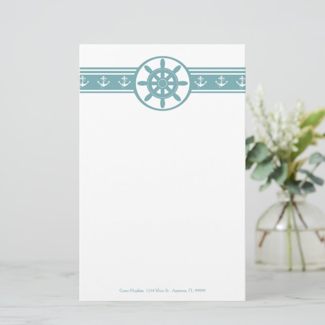 Fraktaser Hjul Personlig Stationery Brevpapper (Stående Fram)