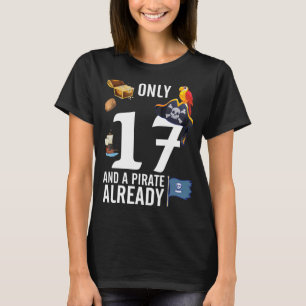 Fraktaser med fågelarter från guld endast 17 år oc t shirt