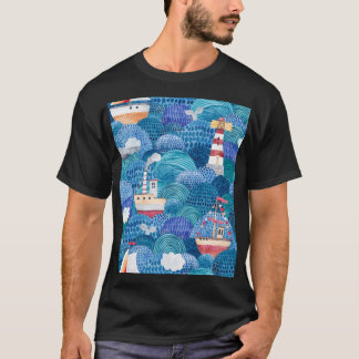 Fraktaser och fyr: Barnomsorgsfärg T Shirt