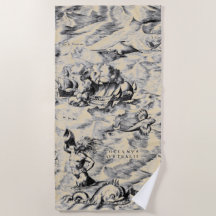 Fraktaser och havsmonster Australien - världskarta