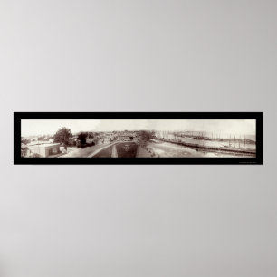 Fraktaser San Pedro Harbour Photo 1904 Poster