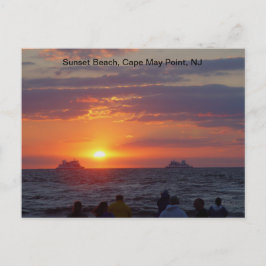 Fraktaser som passerar alla solnedgångar i Cape Ma Vykort