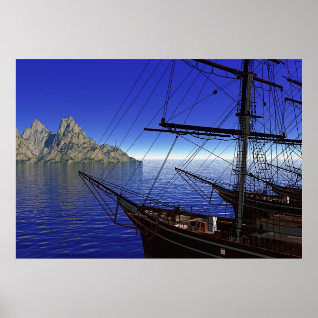 Fraktaser som vilar på dockan poster (Framsidan)