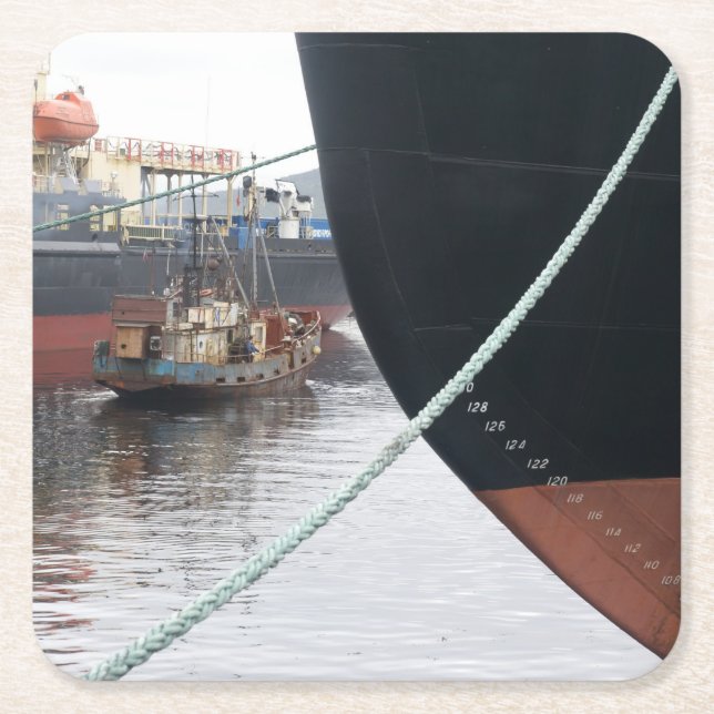 Fraktaser Underlägg Papper Kvadrat (Framsidan)