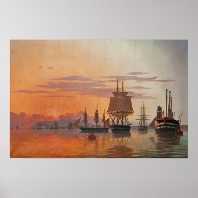 Fraktaser vid floden Tagus | Carl Dahl Poster (Framsidan)