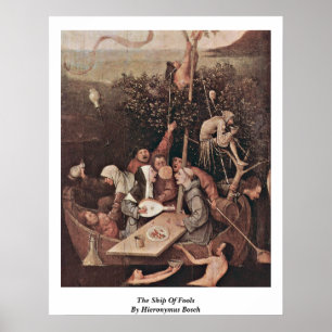 Frakten av dumbommar. Vid Hieronymus Bosch Poster