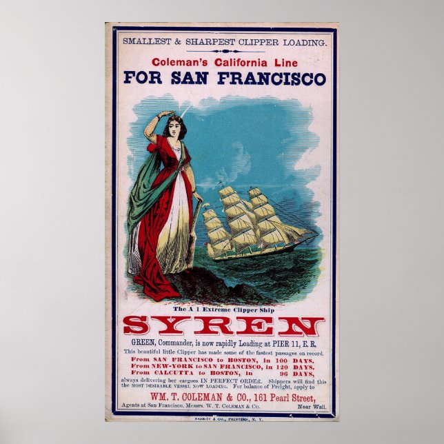 Frakten Clipper - Syren Poster (Framsidan)