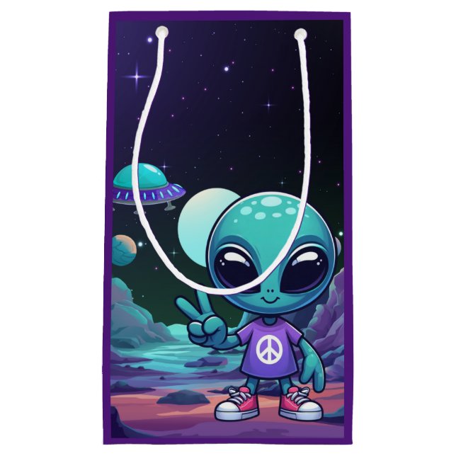 Frakten Cute Peace Alien & Space (Framsidan)