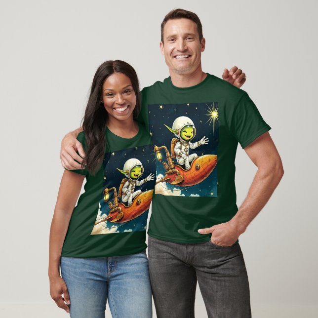 Frakten Fantasy Cute Alien Space T Shirt (Unisex)