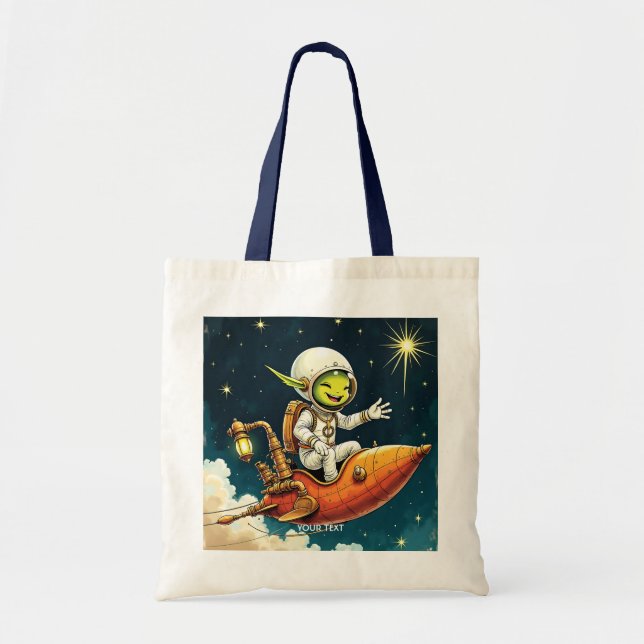 Frakten Fantasy Cute Alien Space Tygkasse (Framsidan)
