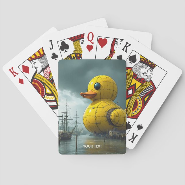 Frakten Fantasy Cute Anka Krig Casinokort (Baksidan)