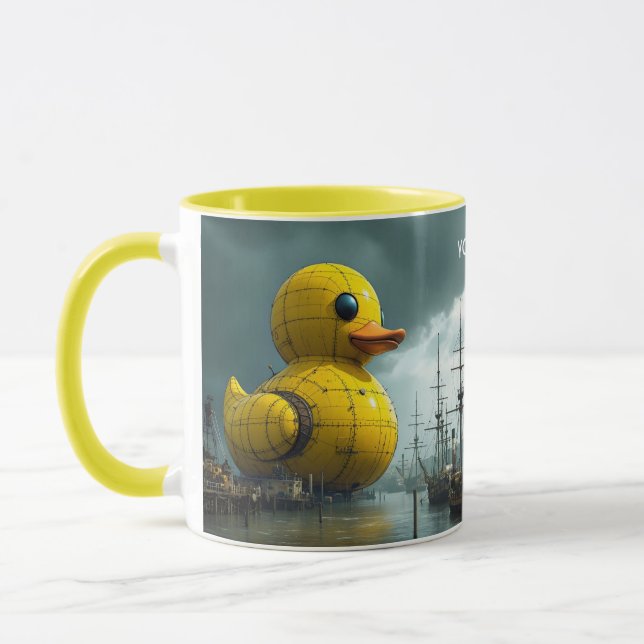 Frakten Fantasy Cute Anka Krig Mugg (Vänster)