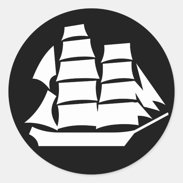 Frakten Fäst Runt Klistermärke (Framsida)