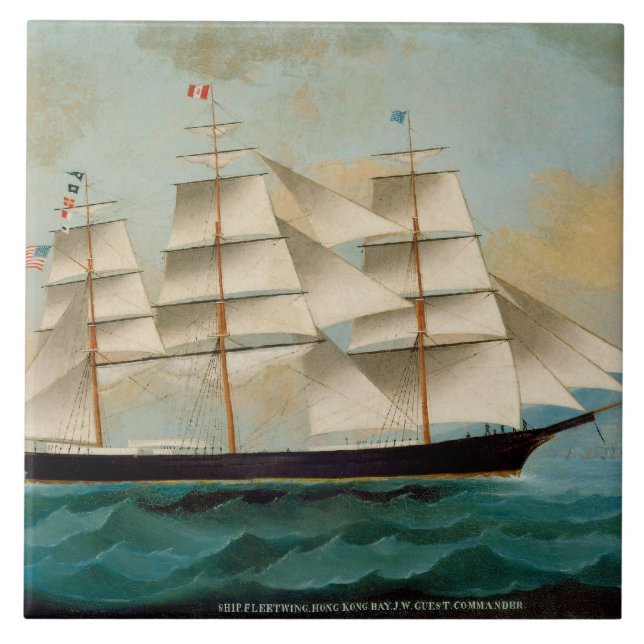 Frakten Fleetwing, Hong Kong fjärd Kakelplatta (Framsidan)