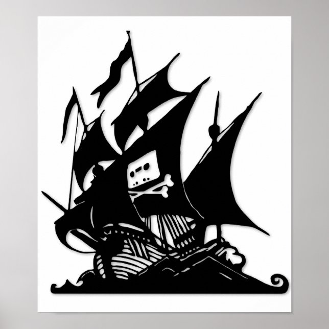 Frakten för Logotypen i Pirat Bay Poster (Framsidan)