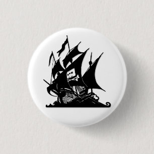 Frakten för piratfjärdlogotyp knapp