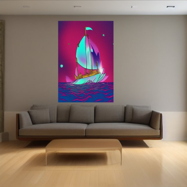 Frakten för segling | AI Art Poster (Skapare uppladdad)