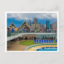 Frakten för vykort i Sydney, Australien