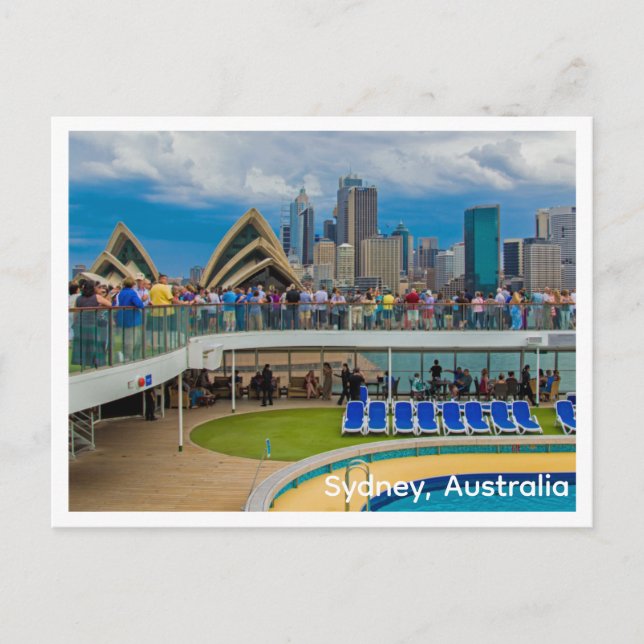 Frakten för vykort i Sydney, Australien (Framsida)