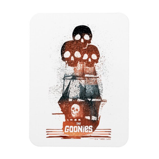 Frakten Goonies Pirat Silhouette Graphic Magnet (Vertikal)