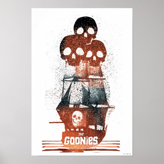 Frakten Goonies Pirat Silhouette Graphic Poster (Framsidan)