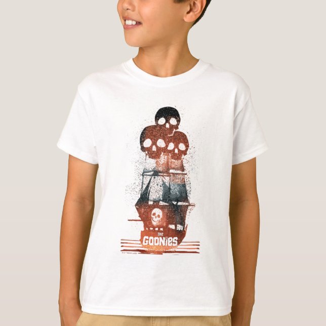 Frakten Goonies Pirat Silhouette Graphic T Shirt (Framsida)