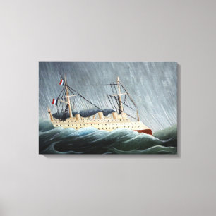 Frakten i Tempest Henri Rousseau Canvastryck