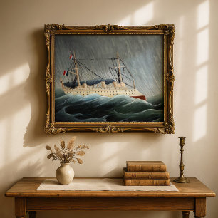 Frakten i Tempest   Henri Rousseau Poster