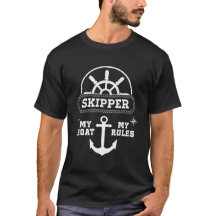Frakten Min Boat Regler Funny Nautical Skipper Cru