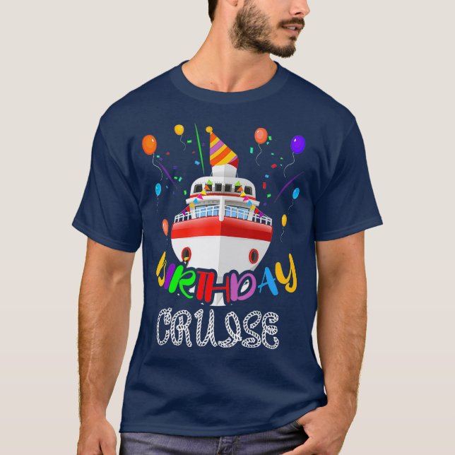 Frakten Party vid havets födelsedagskryssning T Cr Shirt (Framsida)