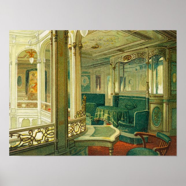 Frakten Patricia, Hamburg-America Line Poster (Framsidan)