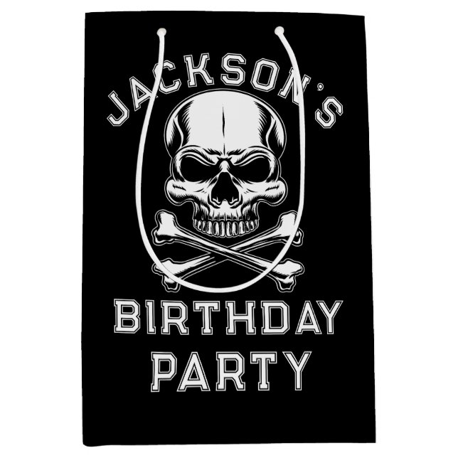 Frakten Pirat temaparty Vuxen  Skullsvart (Framsidan)