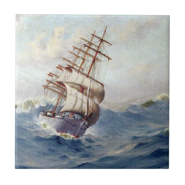 Frakten Portpatrick 1900-talet Kakelplatta (Framsidan)