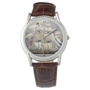 Frakten seglar den nautiska klockan armbandsur