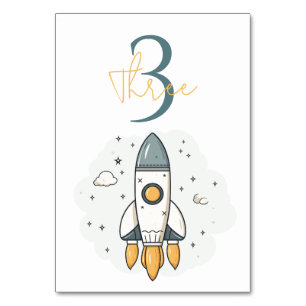 Frakten Soft Pastel Beige Rocket Bordsnummer