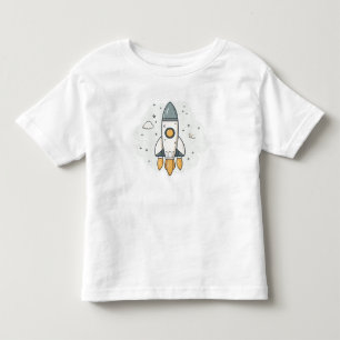 Frakten Soft Pastel Beige Rocket T Shirt