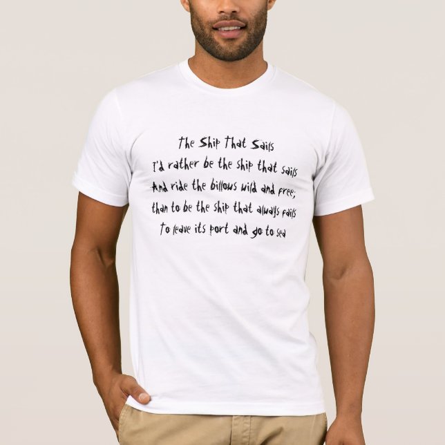 Frakten som seglar t-shirt (Framsida)