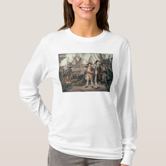 Frakten, som sjönk segern, 1779 t-shirt (Framsida)