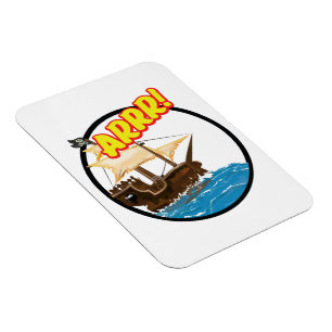 Frakten tecknad Pirat Magnet
