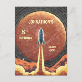 Frakten Universe Planet Space-Roligten på födelsed Vykort