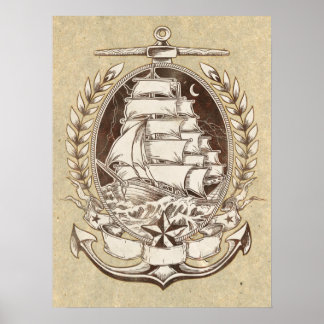 Frakten vintage Poster